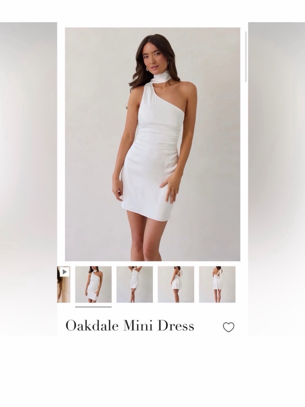 Park & Fifth Oakdale Mini Dress in White